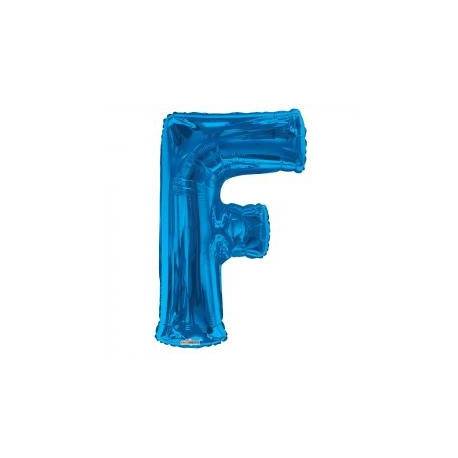 34""  Letter Balloon -  F - Blue