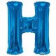 34&quot;&quot;  Letter Balloon -  H - Blue