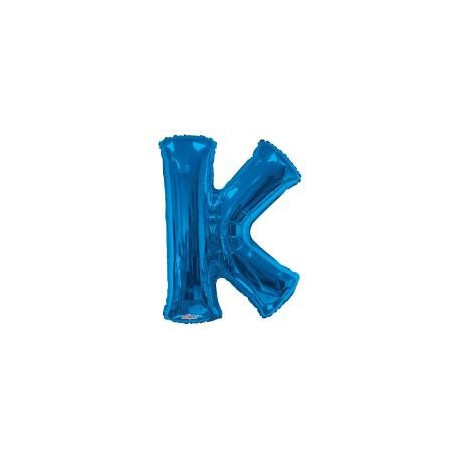 34""  Letter Balloon -  K - Blue