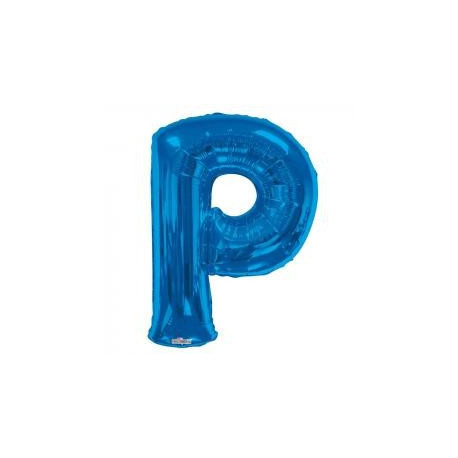 34""  Letter Balloon -  P - Blue