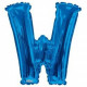 34&quot;&quot;  Letter Balloon -  W - Blue