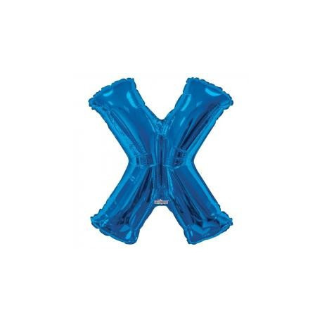 34""  Letter Balloon -  X - Blue