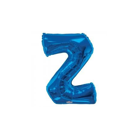 34""  Letter Balloon -  Z - Blue