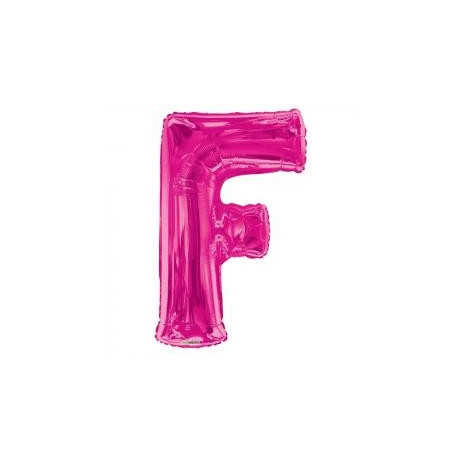 34""  Letter Balloon -  F - Pink