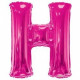 34&quot;&quot;  Letter Balloon -  H - Pink