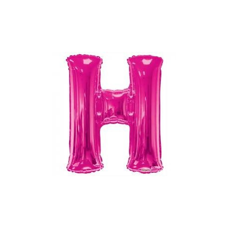 34""  Letter Balloon -  H - Pink