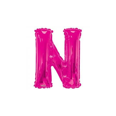 34""  Letter Balloon - N - Pink