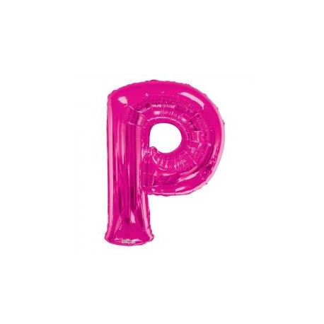 34""  Letter Balloon - P - Pink