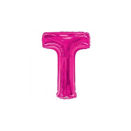 34""  Letter Balloon - T - Pink