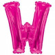 34&quot;&quot;  Letter Balloon - W - Pink