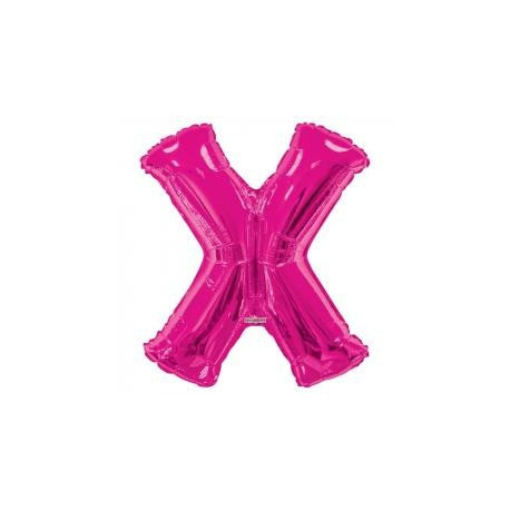 34""  Letter Balloon - X - Pink