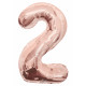 34&quot;&quot;  Number Balloon - 2 - Rose Gold