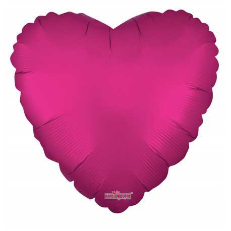 Solid Matt Heart Balloon Hot Pink (18 inch)