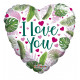 18\&quot;&quot; ECO ONE Balloon - Love Hearts and Leaves&quot;