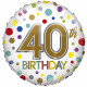 Eco Balloon - Birthday Age 40 (18 Inch)