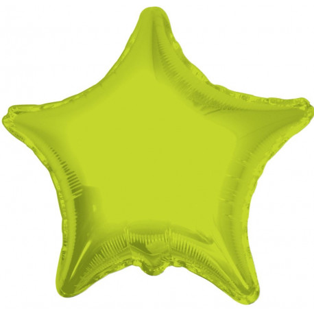 Lime Green Star Balloon 22inch