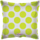 Lime Green Polka Dots Clear View Balloon