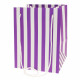 Purple Candy Stripe Hand Tied Bag