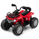 12V Electric Powered Quad Vehicle with Spring Suspension Oversized Wheels and Storage Basket