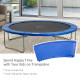 13FT Trampoline Pad, Φ396cm Trampoline Accessories Surround Safety Pad Foam Pading Pads Replcement Spare New Multi-Color