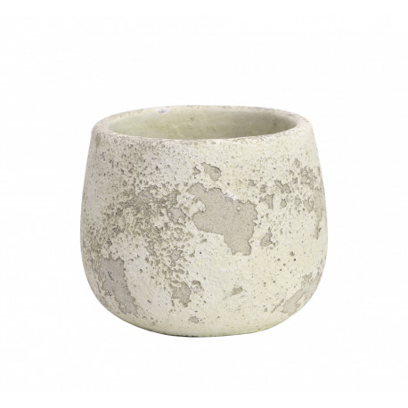 Rustic Bowl Cement Flower Pot 12cm