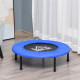 32&quot; Mini Fitness Trampoline Home Gym Yoga Exercise Rebounder Indoor Outdoor Jumper with Safety Pad, Support Up to 100 KG, Blue a