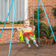 Outsunny 3 in 1 Detachable Kids Swing Seat with Safety Belt, Adjustable Rope for Indoor, Outdoor, Playground, Garden, Green