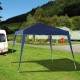 Outsunny 3 M x 3 M Base/ 2.5 M x 2.5 M Top Pop Up Gazebo with Carry Bag, Height Adjustable Slant Leg Party Tent Instant Event Sh