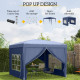 Outsunny 3 x 3.6m Hardtop Gazebo Canopy with Polycarbonate Roof Garden Pavilion with Removable Curtains and Steel Frame, Dark Gr