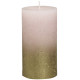 Bolsius Rustic Faded Gold Pink  Metallic Candle (130mm x 68mm)