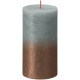 Bolsius Rustic Faded Eucalyptus Green Copper Metallic Candle (130mm x 68mm)