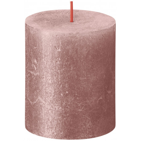 Pink Bolsius Rustic Shimmer Metallic Candle (80 x 68 mm)