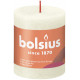 Soft and Pearl Bolsius Rustic Shine Pillar Candle (80 x 68mm)