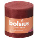 Bolsius Rustic Delicate Red Shine Pillar Candle (100mm x 100mm)