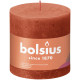 Earthy Orange Bolsius Rustic Shine Pillar Candle (100 x 100 mm)