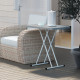 Outsunny Minimal Folding Outdoor Table - Grey/White