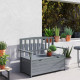 Outsunny Set of Three Ф22cm Planters - White