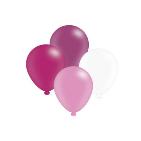 Pink Mix Latex Balloons (6 packs)