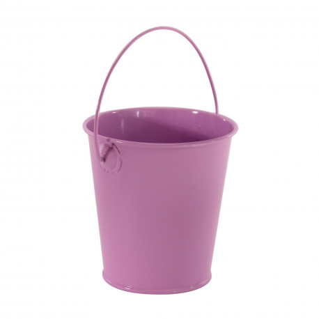 Pastel Lilac Zinc Drop in Bucket 9cm