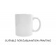 White Plain Mug (Personalisable applicable for sublimation) 11oz