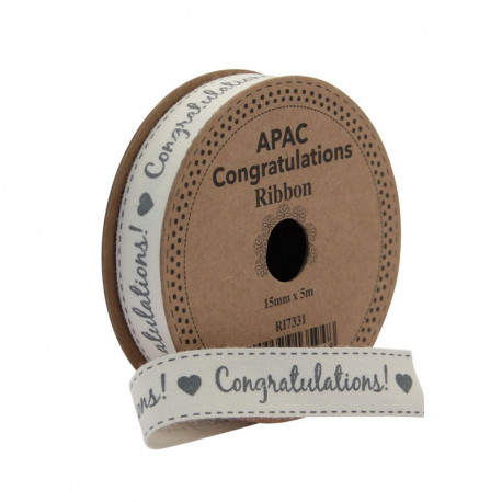 Congratulations Ribbon 15mm