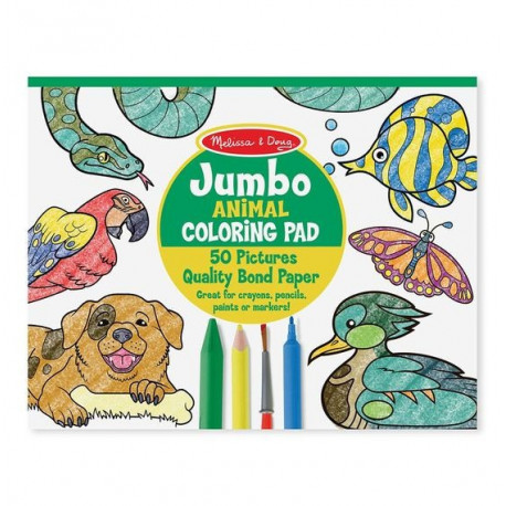 Jumbo Animals Colouring Pad by Melissa and Doug