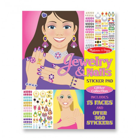 Jewellery & Nails Sticker Pad by Melissa and Doug