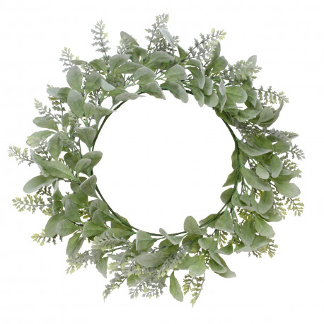 Lambs Ear & Foliage Wreath (60cm)