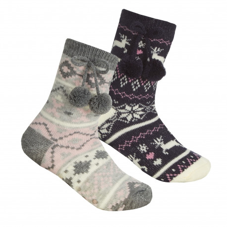 Girls Fairisle Lounge Sock