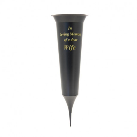 Black Wife Grave Vase 23cm