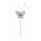 Medium White Diamante Butterfly