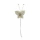 Medium ivory Diamante Butterfly