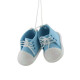 Baby Blue Bootees Tree Ornament  by Juliana