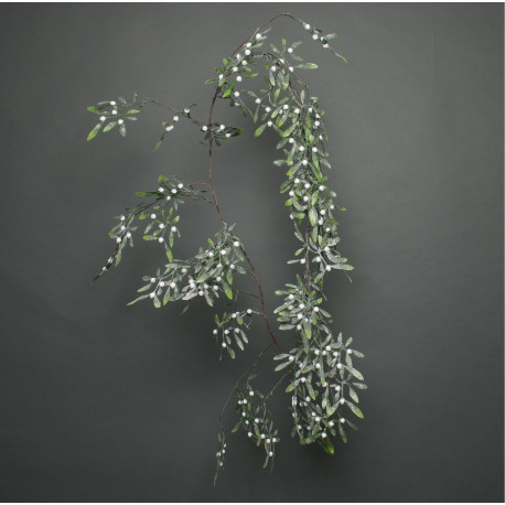 Frosted White Berry Mistletoe Garland (180cm)
